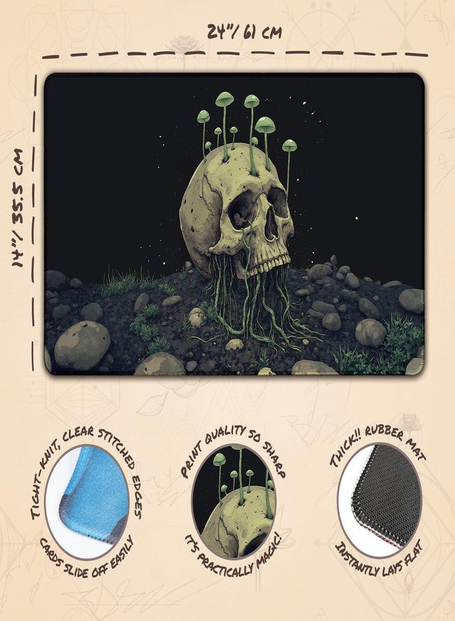 Paramint Black-Green Guild (Stitched) - MTG Playmat - Compatible with Magic The Gathering Playmat - Play MTG, YuGiOh, TCG - Original Play Mat Art Designs & Accessories - Image 3